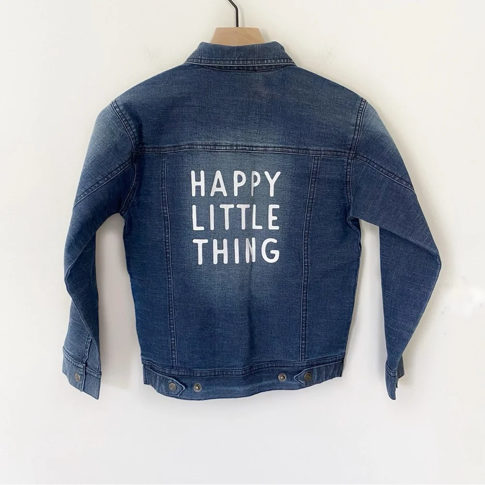 NWT The Wishing Elephant Kids Denim Shacket Gender Neutral size Youth Medium 7/8